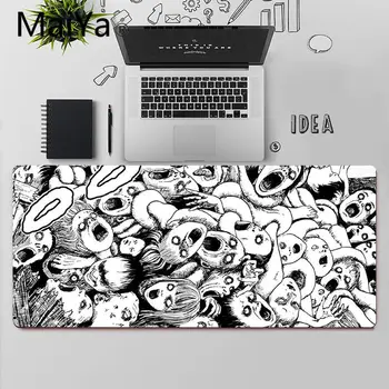 Maiya Vrh Kakovosti Junji Ito Tees Grozo Meri laptop Gaming mouse pad Brezplačna Dostava Velik Miško, Tipke Tipkovnice Mat