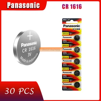 30 x Panasonic CR1616 Gumb Celice Kovanec Baterije CR1616 Avto Daljinsko upravljanje Električni Alarm 3V Litijeva Baterija
