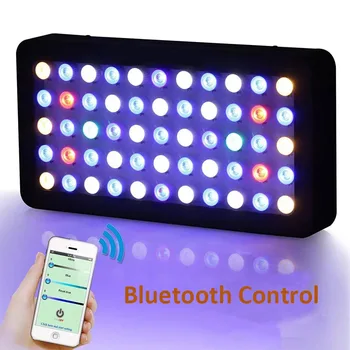 Bluetooth Nadzor Zatemniti 165W LED Luči Akvarij Števec Razsvetljava Greben Morskih Koral, Rib Tank Celoten Spekter morsko vodo Akvarija