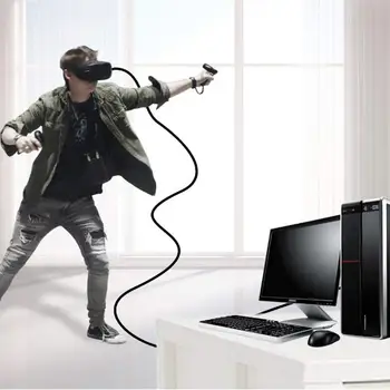 5M Podatkov Line napajalni Kabel za Oculus Prizadevanju/2 Link VR Slušalke USB 3.1 Tip C Prenos Podatkov USB-A Tip-C Kabel VR Accessorise