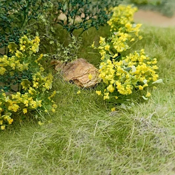 Šopi trave Stavbe Postavitev Pesek Tabela Cvet DIY Miniaturni Vrt Dekor Dnevne Statične Pokrajino Model Pokrajine