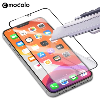 Za iPhone 12 Screen Protector Mocolo 3D Zajeti Celotno Lepilo 12 Pro Kaljeno Steklo Film za iPhone 12 Pro Max Screen Protector