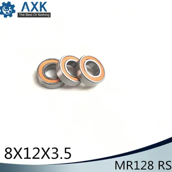 MR128RS Nosijo 10PCS 8x12x3.5 mm ABEC-3 Hobi Električni RC Avto, Tovornjak MR128 RS 2RS Kroglični Ležaji MR128-2RS Oranžna Zaprti
