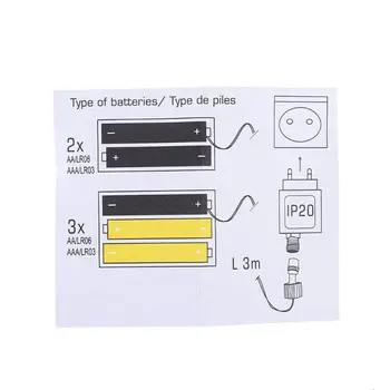 EU Plug AA AAA Baterije Eliminator Zamenjajte 2x 3x AA AAA Baterije Napajalni Kabel za Radio, LED Luči, Električne Igrače