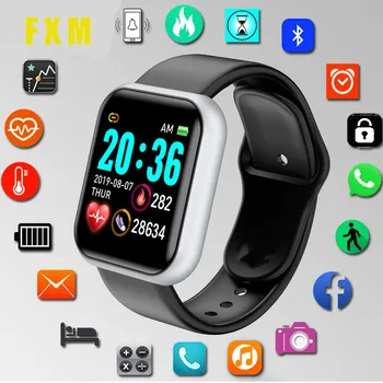 Pametno Gledati Moške, Ženske, Otroci, Srčni utrip, Krvni Tlak Ura Smartwatch Bluetooth Povezavo Fitnes Gibanje Android, IOS Watch Smart