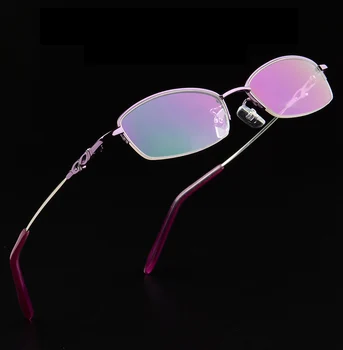 Prilagodljiv Pomnilnik Titana Pol okvir, Zložljiv Očala Okvir človek, Ženska Oculos De Grau Kratkovidnost Optična očala Okvirji 951