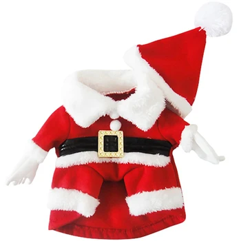 Božič Srčkan Hišne Oblačenja Up Dobave Hišne Tri-Dimenzionalni Preoblikovanje Oblačil Božiček Obleko + Klobuk
