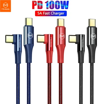 MCDODO USB C do USB Tip C Hitro Polnjenje 4.0 Kabel Za Samsung S20 PD 100W Hitro Polnilnik, Kabel USB-C Tip-c Kabel Za iPad, MacBook