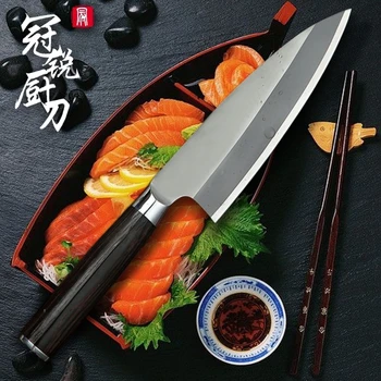 Kuhinjski Nož 8.2 Palčni Japonski Deba, Noži za Rezanje Rib Kuhinjski Noži iz Nerjavečega Jekla Kuhar Kuhanje Orodja Japonski Kuhinji PRO