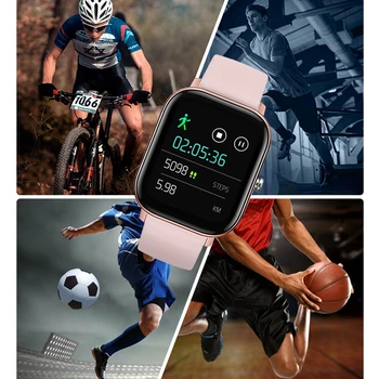 P8 Fitnes Tracker P8 Pametno Gledati Moški Ženske Zapestnica 1,4-palčni Poln na Dotik SmartWatch Srčnega utripa Šport Gledam PK B57 Band