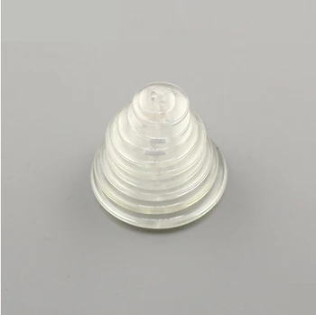 Moda DIY 300pcs/veliko 2-luknjo plastičnih šivanje gumbov, jasno, pregledno skrite gumbe brezplačna dostava mmbt004