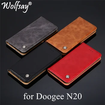 Wolfsay Za Doogee N20 Primeru za Doogee Y9 Plus Pokrovček PU usnja & Mehko TPU Znotraj Primeru za Doogee N20 Brez Magnetov