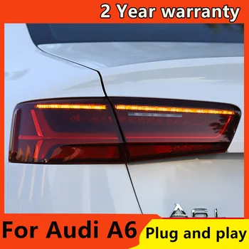 KOWELL avto styling Za Zadnje luči za Audi A6 LED luč 2012-2016 A6L C7 vse led dynaimic rearlight skupščine