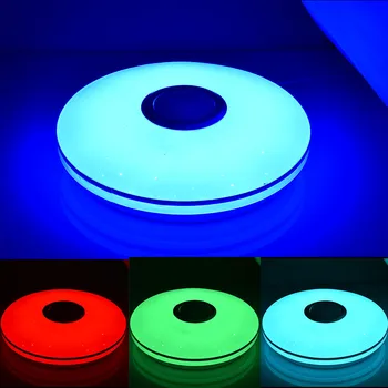 RGB Stropne Luči Pisane Daljinski upravljalnik Svetilka Z Bluetooth Zvočnik Bluetooth APLIKACIJO In Daljinski upravljalnik, Brez migetanja slike Brez Hrupa