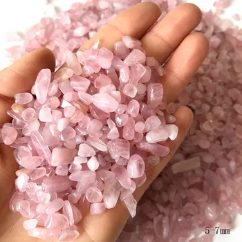 5-7mm Naravnih Pink Rose Quartz Crystal Gramoza, Kamna Rock Žetonov Srečen Zdravilnih Naravnih Kvarčni Kristali 100 g