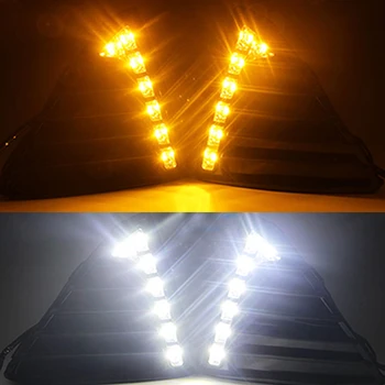 YTCLIN LED DRL Dnevnih Luči za Ford Focus 3 MK3 2012 2013 Dnevno Svetlobo Megla Lučka Nepremočljiva Avto Lahka Montaža