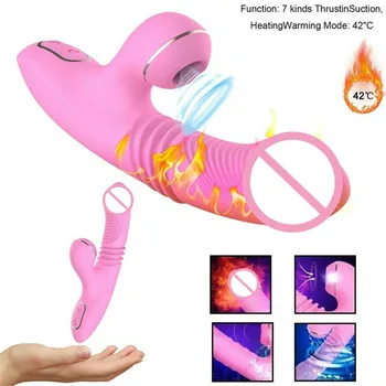 Thrusting Sesanju Vibrator za Klitoris Bedak Ženske Seks pralni igrače za žensko Ustni Vagine, klitoris Stimulator Igrača Analni odraslih vibrator big