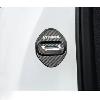 4pcs Avto Styling Zaklepanje Vrat Dekoracijo zaščitni Pokrov Emblemi Primeru Za Suzuki VITARA SWIFT SX4 Alto jimny Avto dodatki