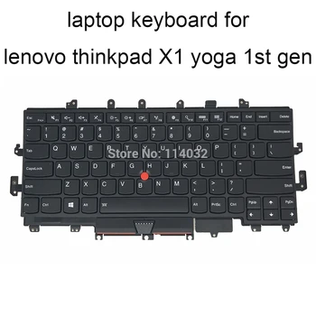 NAS osvetljene tipkovnice SN20H34951 za lenovo ThinkPad X1 x1c joga 1. gen 20FQ 20FR 2016 črna z Kazalec SN20H34910 00PA042