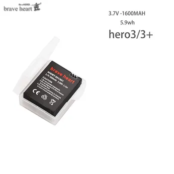 Visoka zmogljivost bateria junak 3 gopro hero3 baterija + TIP-C polnilnik USB+baterije, ohišje za GoPro go pro Junak 3 3+ dodatno opremo fotoaparata