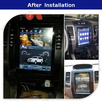Tesla Zaslon Android 9.0 Avto Multimedijski Predvajalnik Za Toyota Land Cruiser Prado 120 Za Lexus GX470 GPS Auto Radio stereo vodja enote