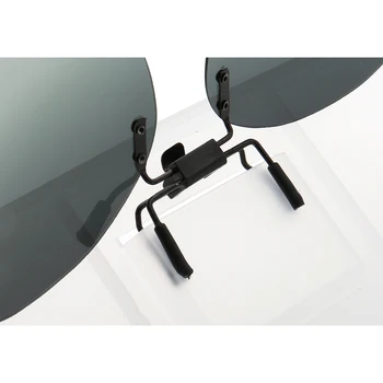 Ženske Krog Polarizirana Posnetek na sončna očala flip up moški modni ovalne UV400 vožnje ribolov nočno vizijo očala posnetek na leče
