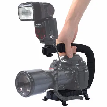 EACHSHOT PRO Kamere Stabilizacijo Stabilizator Grip Ročaj za DSLR DV Video Črna