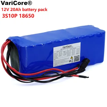 VariCore 12V 20Ah 18650 Litij-ionska Baterija 12,6 v 20000mah Zmogljivosti rudarsko Svetilko 100w 800W High power Baterije z BMS