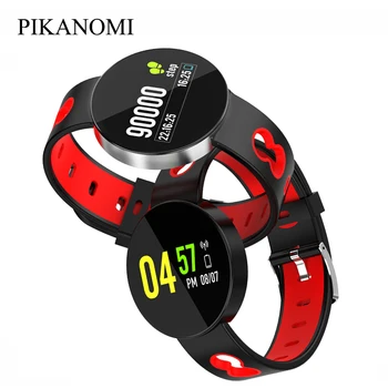 Novo Nepremočljiva Krog Pametno Gledati Bluetooth Šport Smart Band Watch Srčni Utrip, Krvni Tlak Monitor Fitnes Tracker Za Človeka Lady