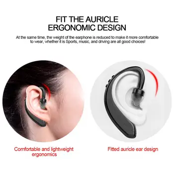 Dolgo Pripravljenosti Brezžična Tehnologija Bluetooth Svetlobe Slušalke Vrsto Dejavnosti, Neboleč Obrabe Visi Uho Šport Znoj Več Zmanjšanje Hrupa