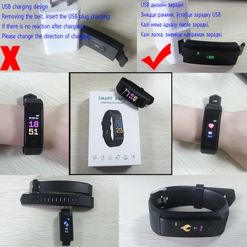 115 Plus Bluetooth Smart Watch Srčnega Utripa Pametno Gledati Fitnes Tracker Zapestnica Nepremočljiva Smart Manžeta