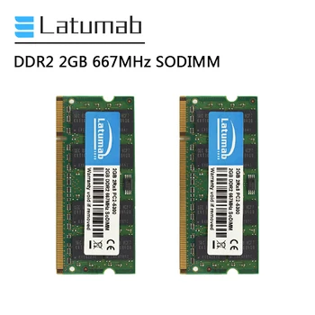 Latumab DDR2 RAM 2GB 4GB 8GB 667mhz SODIMM Pomnilnik PC2-5300 Prenosni Pomnilnik RAM 200Pin za 1,8 V RAM DDR2 Zvezek Modul