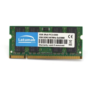 Latumab DDR2 RAM 2GB 4GB 8GB 667mhz SODIMM Pomnilnik PC2-5300 Prenosni Pomnilnik RAM 200Pin za 1,8 V RAM DDR2 Zvezek Modul