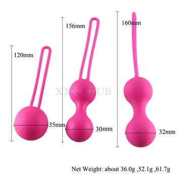 Thierry 3pcs/set Keglove Uresničevanje vibrator mišice medeničnega dna, vaginalne tesen uresničevanje yoni jajce ben wa žogo sex izdelki za ženske