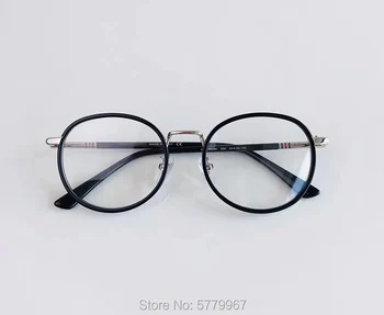 Luksuzne blagovne znamke Letnik Okrogle Očala Okvir Ženske Acetat Recept Očala Moških Optični Oči Očal Okvir Kratkovidnost branje