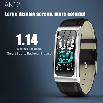 AK12 Pametna Zapestnica Barvni Zaslon Krvni Tlak Visoko Svetlost Fitnes Tracker Srčnega utripa Smart Band Šport za Android