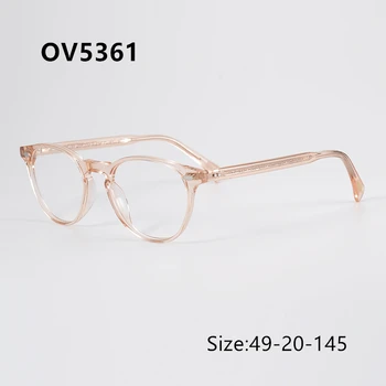 Oliver OP blagovne Znamke OV5361 Roza Okvirju Ženska Eyeglass Okvirji Oči Očala Okvirji za Moške Jasno Očala Ženske z Original Škatlo