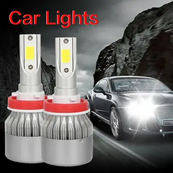 C6 Avto LED Smerniki Žarnice H1H7H4H11 9005 Super Svetla Avto Luči, meglenke Eno Lučka Dual-lučka Model 2019 Visoke Kakovosti