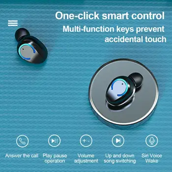 F9C TWS Brezžične Slušalke Bluetooth 5.0 Slušalke Mini HI-fi V uho Šport Teče Slušalke Podpora iOS/Android Telefonov HD Klic