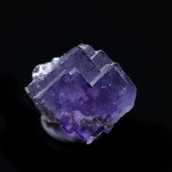 Naravni Kremen Vijolično Fluorite Mica Mineralnih Kristalov Vzorcu iz Yaogangxian Province Hunan Kitajska A3-2