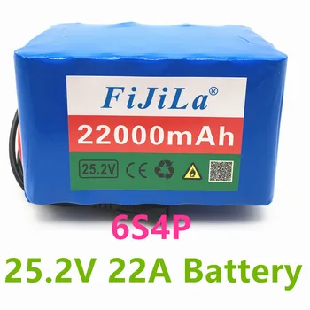 6S4P 24V 22Ah 18650 Baterije Litijeva Baterija 25.2 v 22000mAh Električna Kolesa z Motorjem /Električni/Li ionska Baterija