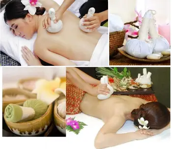 3 kos Tajski tip Aromaterapija zeliščne medicine masaža žogo Opekline pelin medicine vrečko trak odstranil pack kadilo