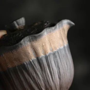 Japonski Retro Keramični Čajnik Ročno Cvet Puer Čaja Pot Kungfu Teaware Zen En Lonec Roko Zgrabi Lonec, Posoda Grelnik Vode Urad