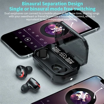 A17 Brezžična tehnologija Bluetooth 5.1 Poslovni Slušalke TWS Mini Touch Kontrole Slušalko Šport Hi-fi Slušalke Z Mikrofonom Gaming Čepkov