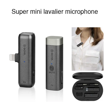 BOYA S-WM3 2.4 GWireless Mikrofon Mini Lavalier Mikrofon Intervju Mic za iPhone iOS Strele Android Tip-C Pametni telefon Snemanje