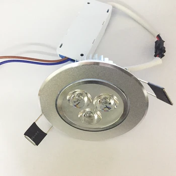 LED Žarometi, 3W zatemniti LED Vgradne Omare Steno Spot Navzdol luči Stropne Svetilke AC110V 220V hladno bela Za Domačo Razsvetljavo