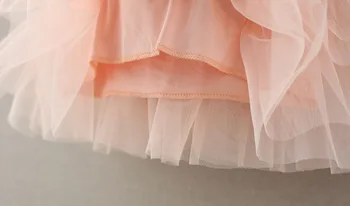 2018 baby Dekleta Til Ruffles Sequins Roza Obleko Povodcem Design Poletje Princess Party Obleke Debelo #48