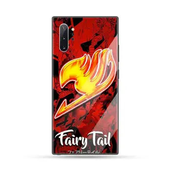 Anime Fairy Tail kul Telefon Primeru Kaljeno steklo Za Samsung S6 S7 rob S8 S9 S10 e plus note8 9 10 pro