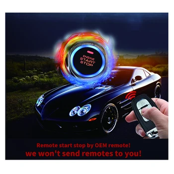Auto Avto Alarm Za Motor, Pritisni Gumb Start Stop Starter Proti Kraji Sistem
