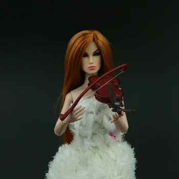 5 Kos / veliko Novih Lutka Moda dodatki Glasbila za barbie lutka DIY Violino BJD Lutka 1 / 6